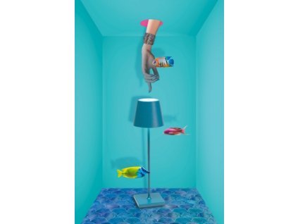 25524 zafferano dotykova stolova lampa modra poldina