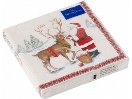 26565 villeroy amp boch servitky santa so sobom 33x33 cm winter specials