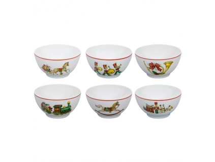 26625 vista alegre set 6x miska 8 1 cm christmas magic