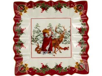 Toy's Fantasy - štvorcová misa Santa so zvieratkami - Villeroy & Boch