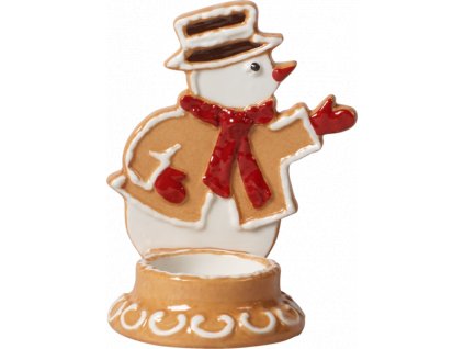 Villeroy & Boch - svietnik snehuliak - Winter Bakery Decoration