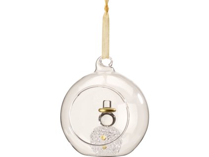 Toys Delight Royal Classic Accessoires - závesná ozdoba, guľa - snehuliak, 6 cm - Villeroy & Boch