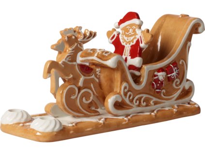 Villeroy & Boch - svietnik, medovníkový Santov záprah - Winter Bakery Decoration