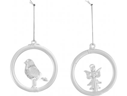 Christmas Decoration - závesná ozdoba sklenená, set 2 ks , 8,5 cm - Villeroy & Boch