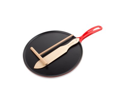 Le Creuset - Panvica na palacinky - čerešňovo červená