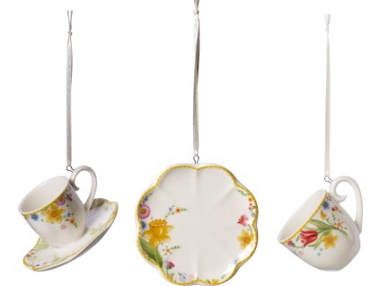 Villeroy & Boch - 3ks set závesných ozdôb - Spring Awakening