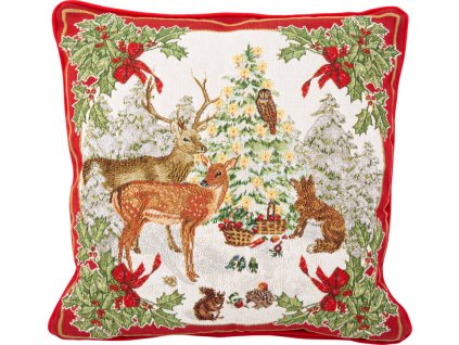 Villeroy & Boch - gobelínový vankúš Zvieratká pri stromčeku 45 x 45 cm - Toys Fantasy