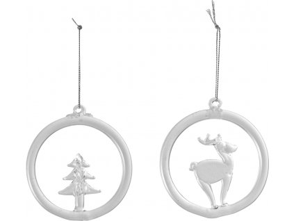 Christmas Decoration - závesná ozdoba sklenená, set 2 ks , 8,5 cm - Villeroy & Boch