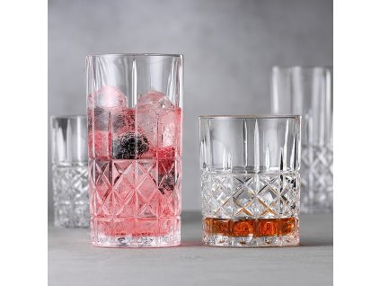 SPIEGELAU ELEGANCE - POHÁRE WHISKY SET 4KS + LONGDRINK SET 4 KS