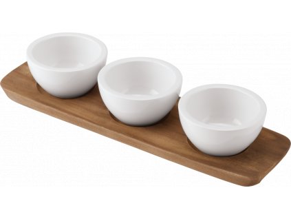 Villeroy & Boch - set 3 misiek na dip/omáčku + podnos - Artesano Original