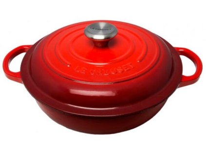 LE CREUSET: Liatinový hrniec 22 cm/2,2l - červený
