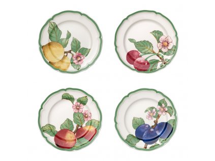 French Garden Modern Fruits - set štyroch plytkých tanierov - Villeroy & Boch