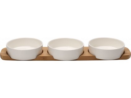 Villeroy & Boch - Toping set 4ks: podnos 50x13,5x5,5cm + 3 misky 14cm - Pizza Passion