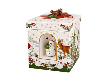 Christmas Toys - hracia krabica, veľká, 16 x 16 cm, Snehuliak - Villeroy & Boch