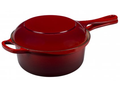 30605 le creuset liatinovy hrniec 2v1 okruhly s pokrievkou 22 cm 2 3 l