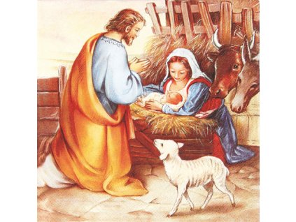 Servítky veľké Narodenie Ježiška