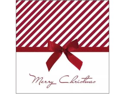 Servítky Christmas Bow red 33x33 cm