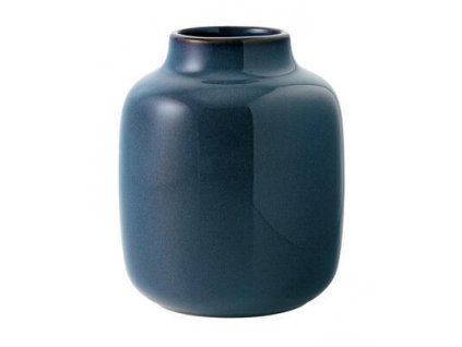 23761 1 vaza nek bleu uni 12 5 x 15 5 cm lave home