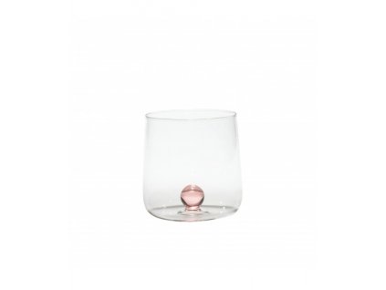 bilia borosilicate glass tumbler pink set 6 pieces