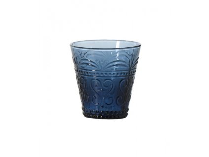 provenzale glass cone tumbler aquamarine set of 6 pieces