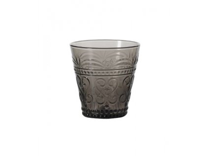 provenzale glass cone tumbler grey set of 6 pieces