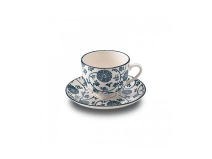 coffee cup small plate porcelain tue ocean set 6 pieces