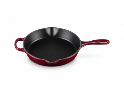 Le Creuset - hlboká panvica na vyprážanie, okrúhla 26 cm - Rhone, bordová