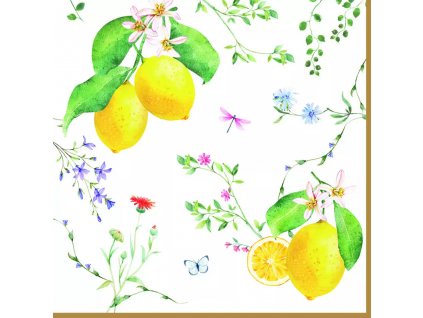 servitky fleurs et citrons easy life