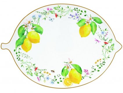 servirovaci tanier fleurs et citrons easy life