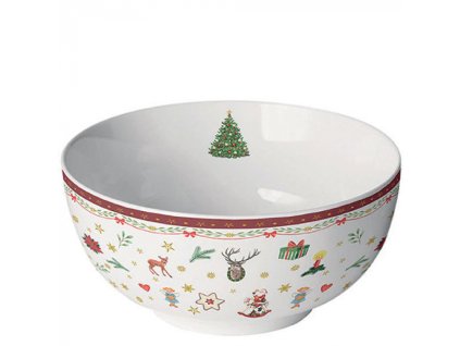 vianocna porcelanova miska