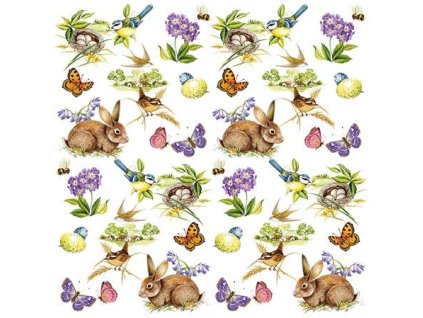 Servítky veľké 33x33 cm - Jarný pocit