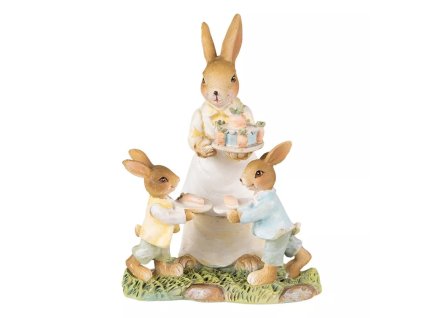 zajacia rodinka dekoracia