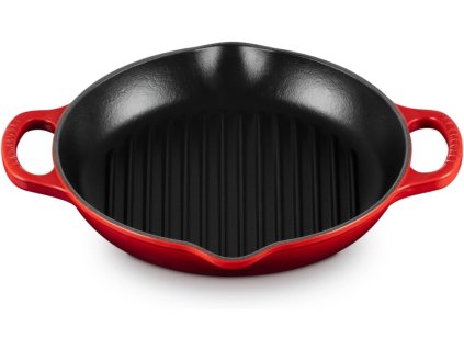 lecreuset grilovacia panvica cervena