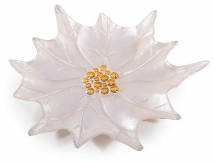 skleneny tanier vianocna ruza