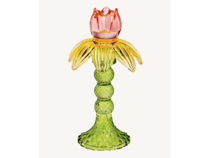Sklenený svietnik Tulipán 11x20x11cm - G.Wurm