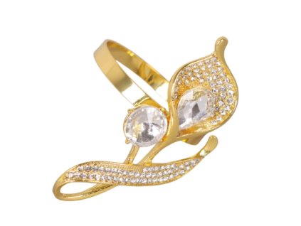 Krúžok na obrúsky 4cm zlatá