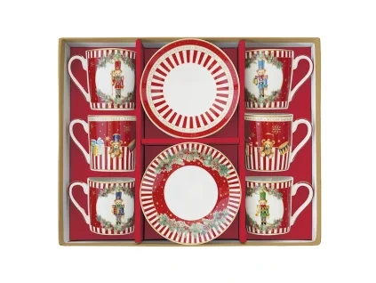christmas teddy espresso set