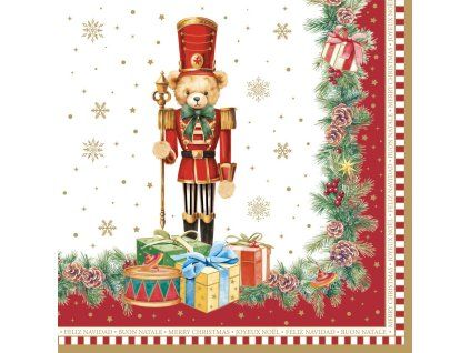 servitky christmas teddy