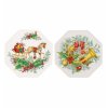 26727 vista alegre set 2x porcelanova plaketa 4x4cm christmas magic