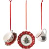 Toy's Delight Decoration - Ornament set 3ks, červený - Villeroy & Boch