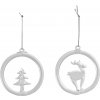 Christmas Decoration - závesná ozdoba sklenená, set 2 ks , 8,5 cm - Villeroy & Boch