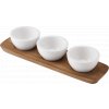 Villeroy & Boch - set 3 misiek na dip/omáčku 0,60ml + podnos 365x100 mm - Artesano Original