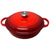 LE CREUSET: Liatinový hrniec 22 cm/2,2l - červený