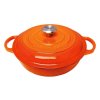 LE CREUSET: Liatinový hrniec 22 cm/2,2l - oranžový