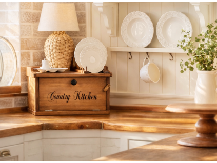dřevěný chlebník country kitchen