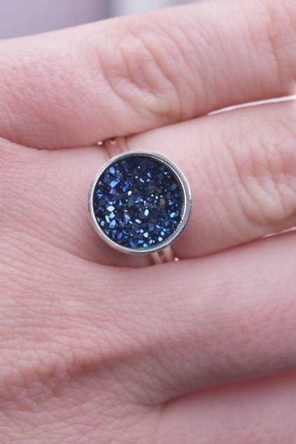 Prsten dark blue Dragon eye (tmavě modré dračí oko) 2