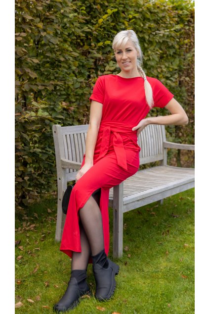 Zavinovací šaty Wrap Dress s krátkým rukávem 1
