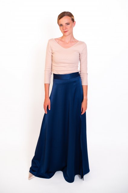 Sukně Slit dark blue 5