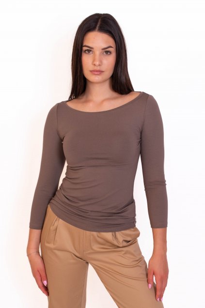 Basic tričko Tilia taupe