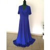 Dlouhé šaty Goa Bellazu s hlubokým výstřihem královská modrá